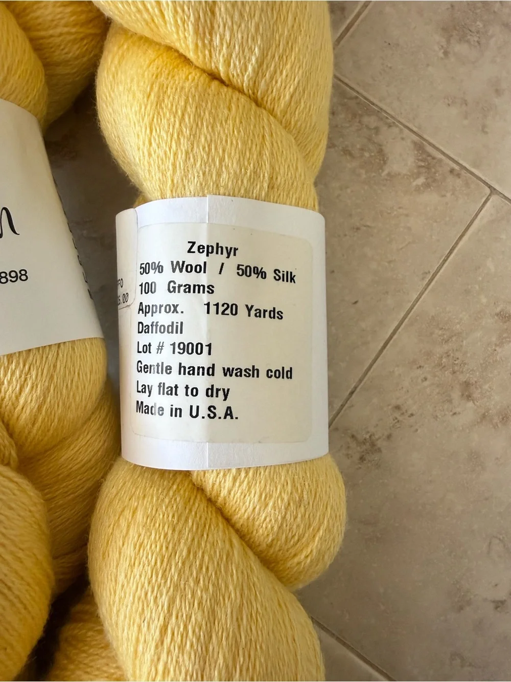 Jagger Spun Yellow Lightweight Sweater Yarn - Soft Sunshine Shade - Daffodil
